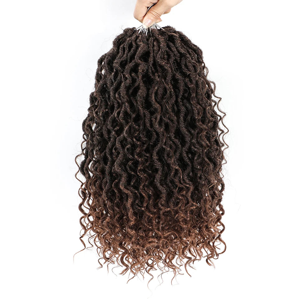 synthetic Crochet Hair 14 inch Pre Looped With Curly Ends