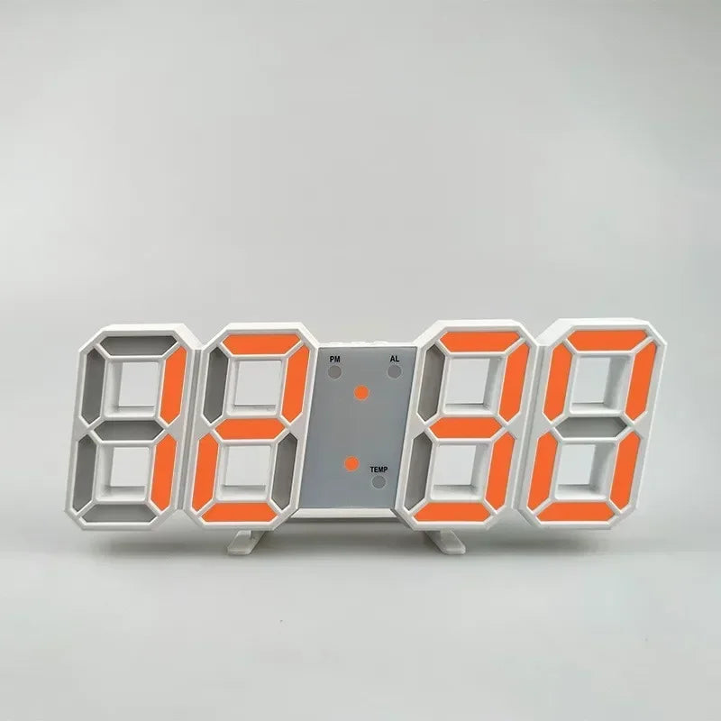 3D LED Alarm Clock Date/Temperature