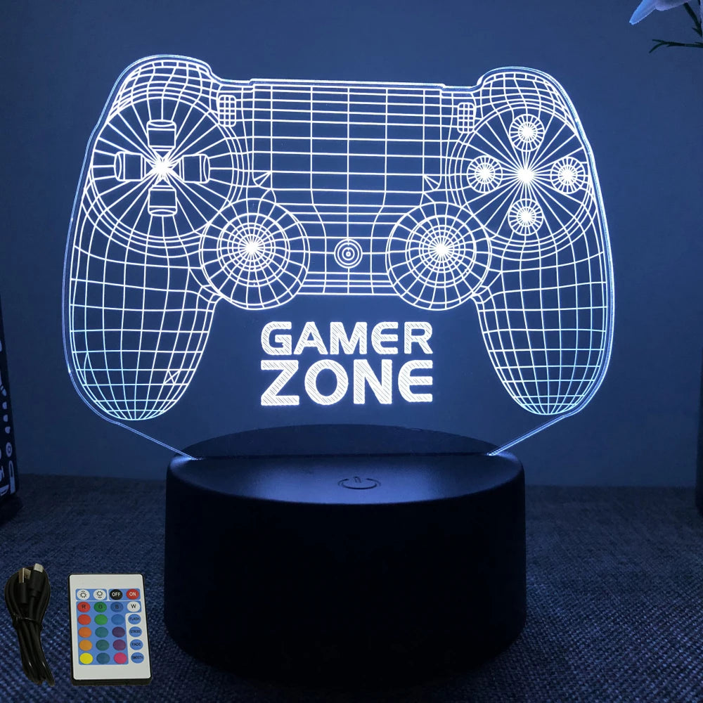 NEON GAMER 3D  LED  Light Gaming Setup