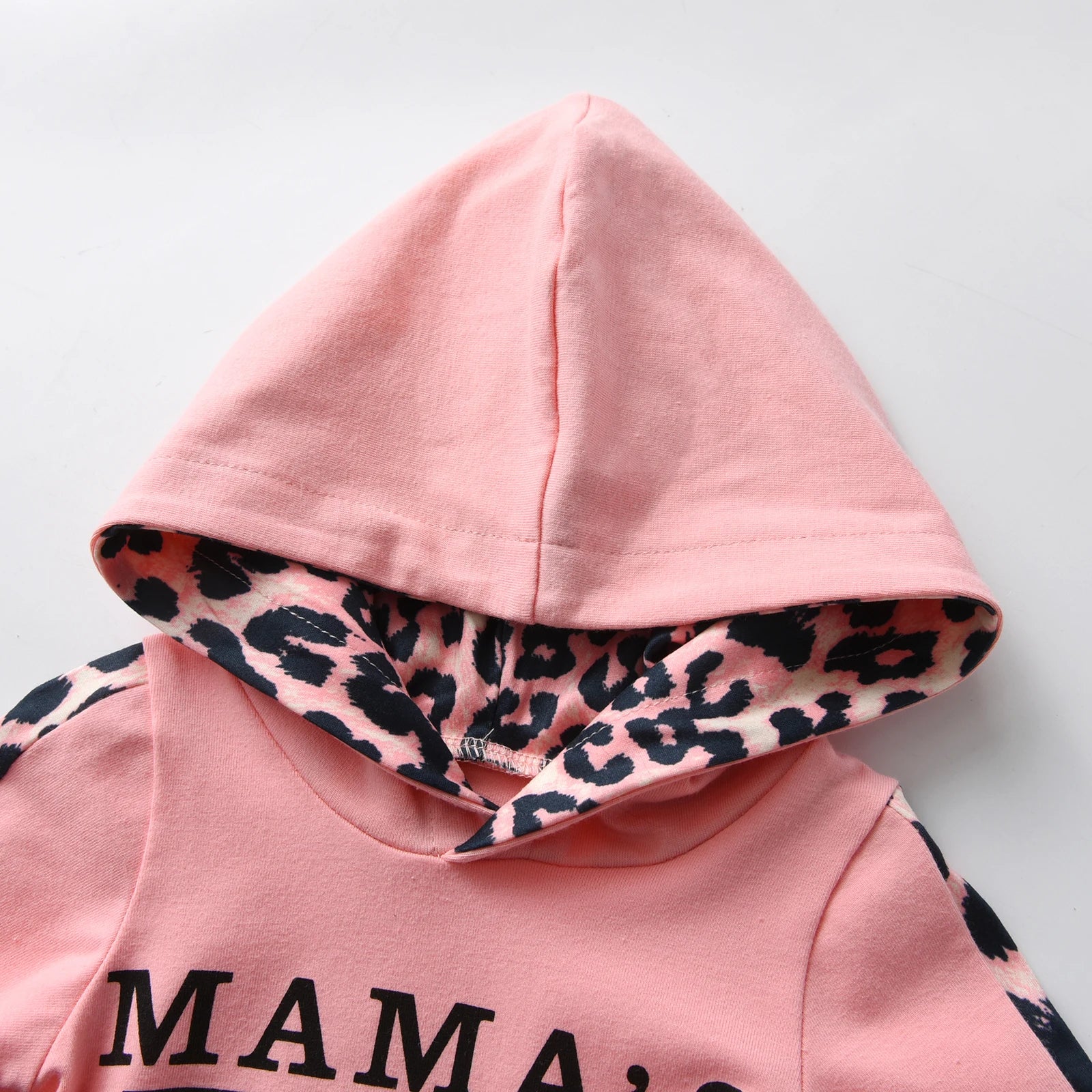 2PCS Newborn Baby Girl Long Sleeve Hooded Top and Pants