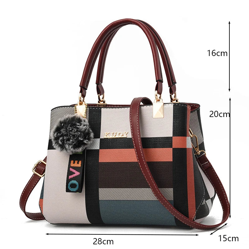 PU Leather Casual Crossbody Bag