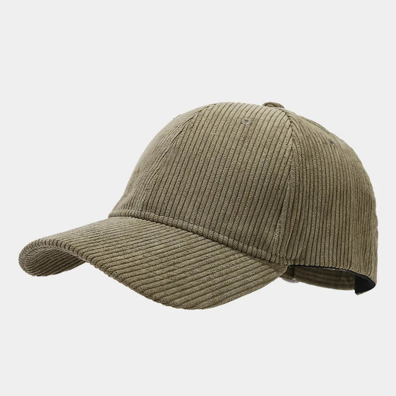 Solid Corduroy 100% Cotton  Baseball Cap