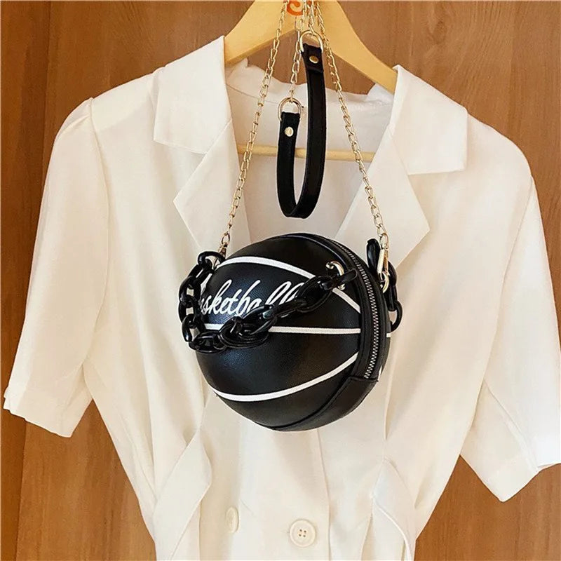 Basketball Shaped Small Handbag