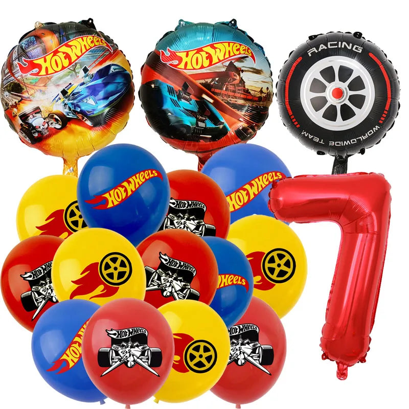 Hot Wheels Car Birthday Party Decoration