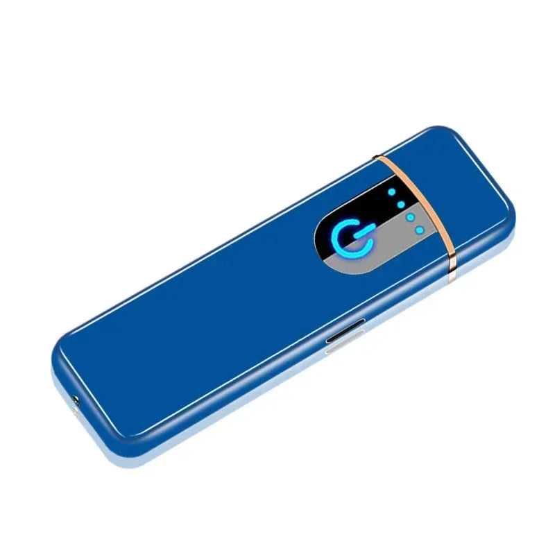 Slim USB Electric Lighter ，Rechargeable Touch Windproof