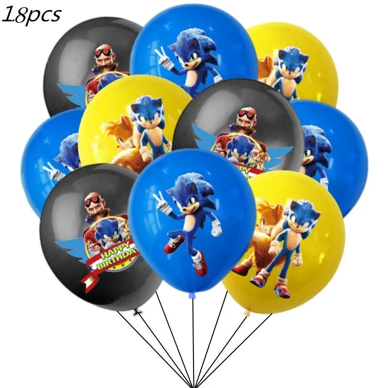 New Cartoon Sonics Birthday Party Decorations