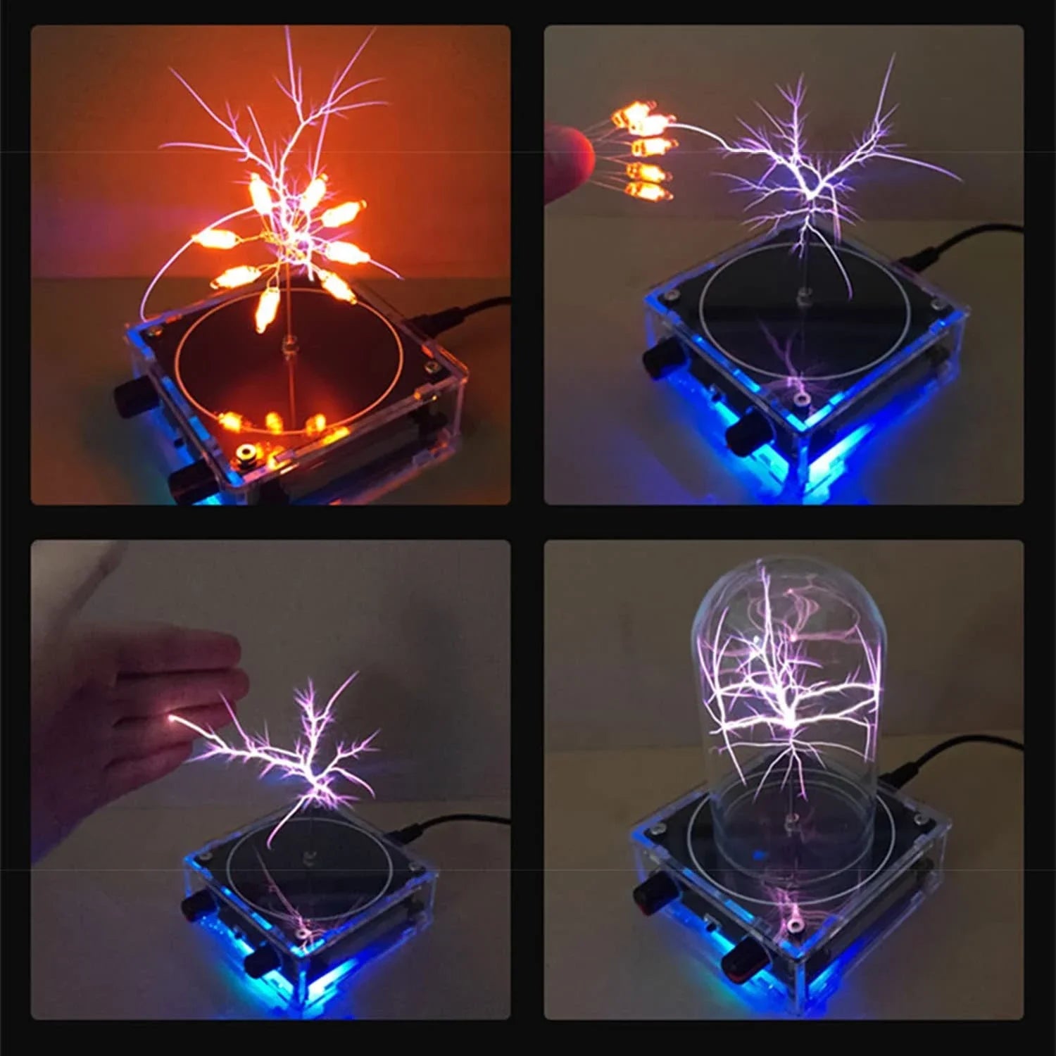 NEW Music Tesla Coil Bluetooth/AUX Dual Mode Music Box Artificial Lightning