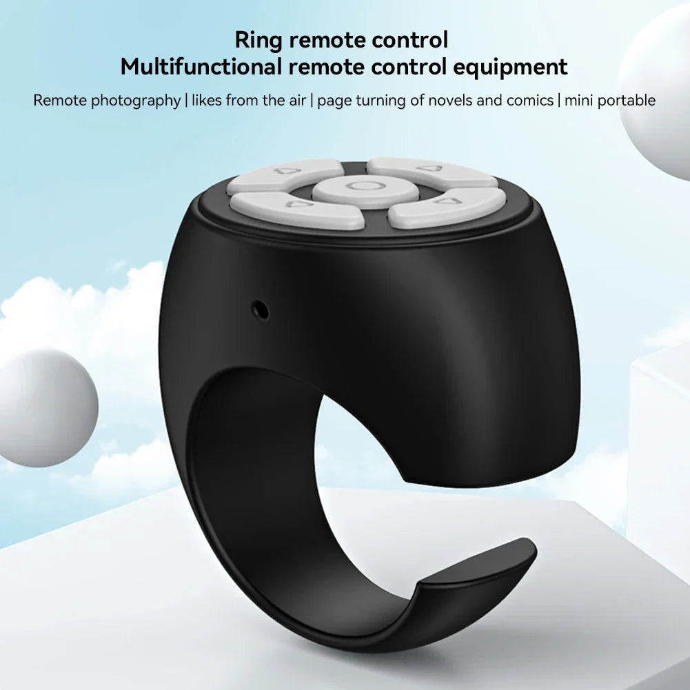 Scrolling Ring Wireless Finger  Remote Control Page Turner Bluetoothcompatible