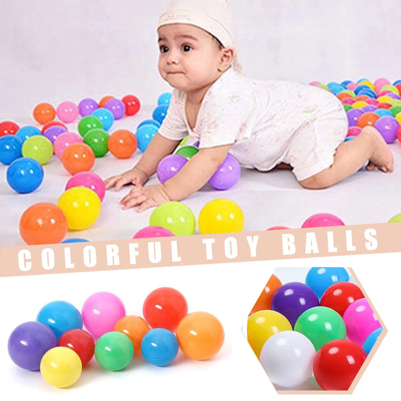 50/100pcs balls playhouse ball pit