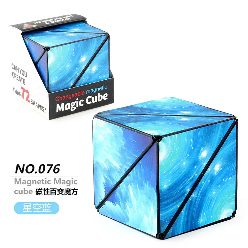 Geometric Changeable Magnetic Magic Cube Anti Stress Fidget Toy