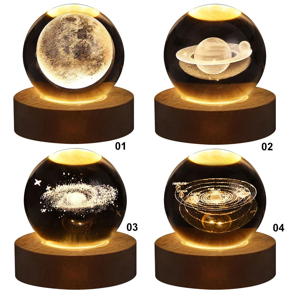 Crystal Ball Night Light LED Galaxy