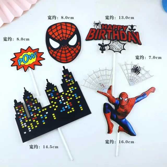 Spiderman Cake Toppers