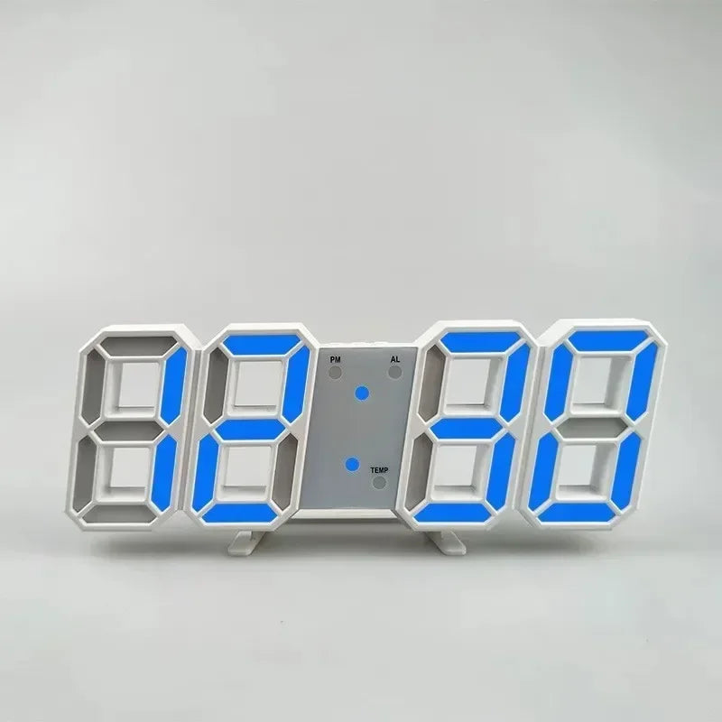 3D LED Alarm Clock Date/Temperature