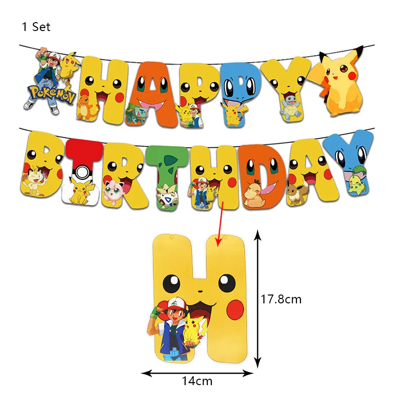 Pokemon Birthday Party Decoration