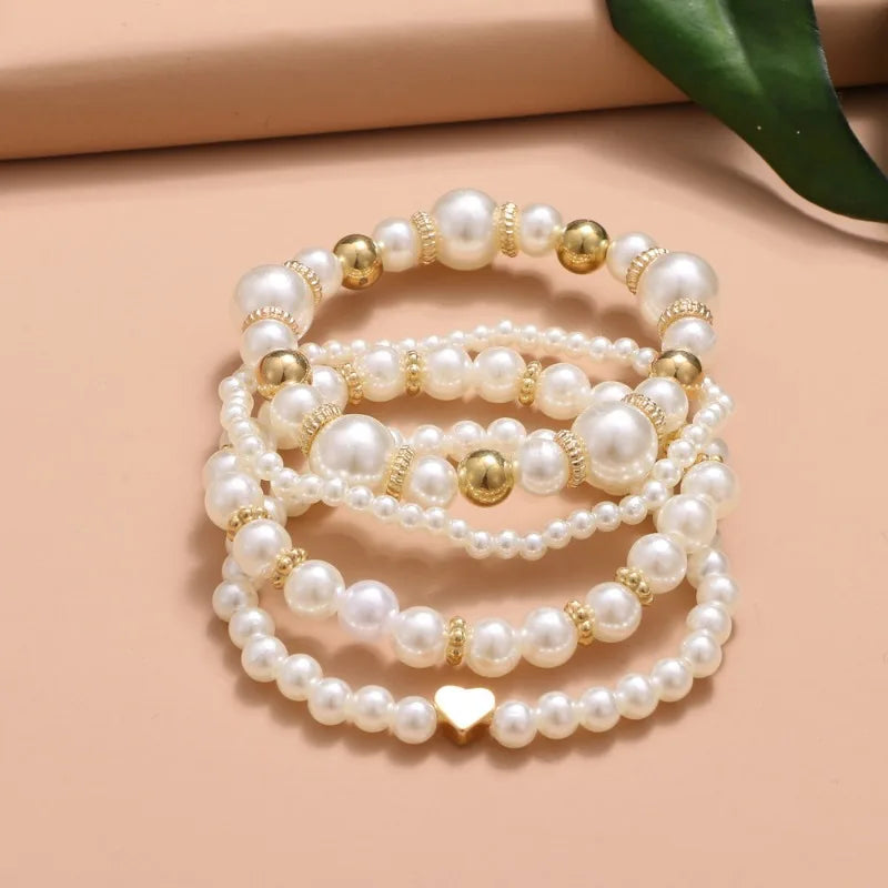 Pearl  Bracelet Set of 4