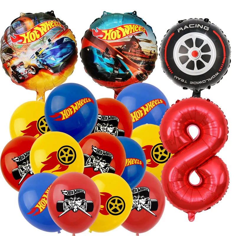 Hot Wheels Car Birthday Party Decoration