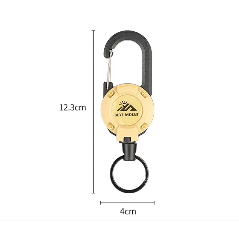 1pcs Heavy Duty Retractable Pull carabiner