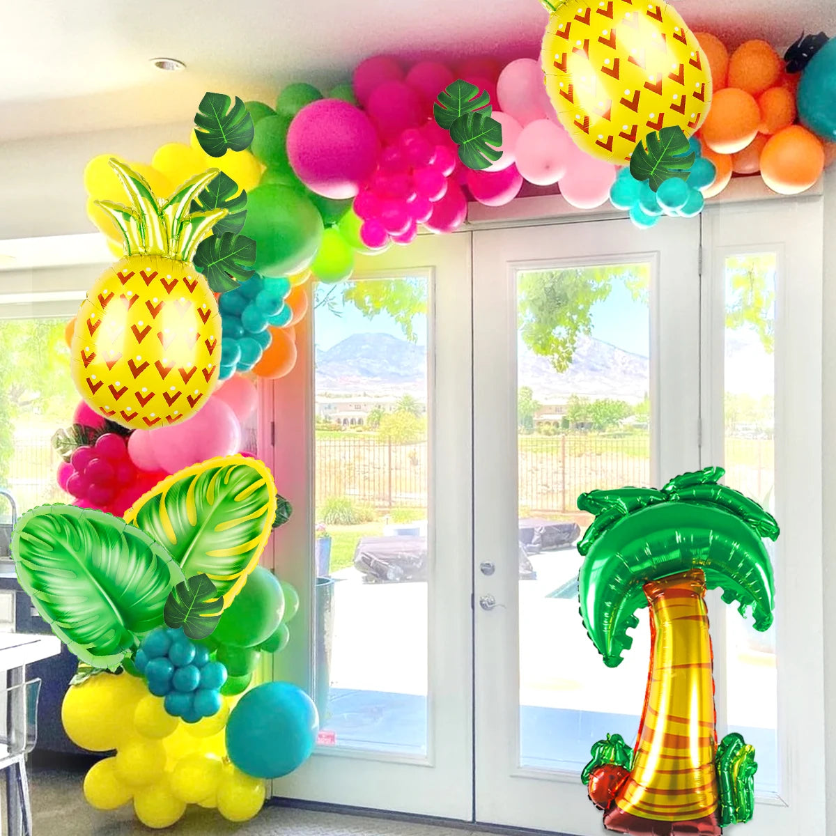 139pcs Tropical Balloon Garland Kit,