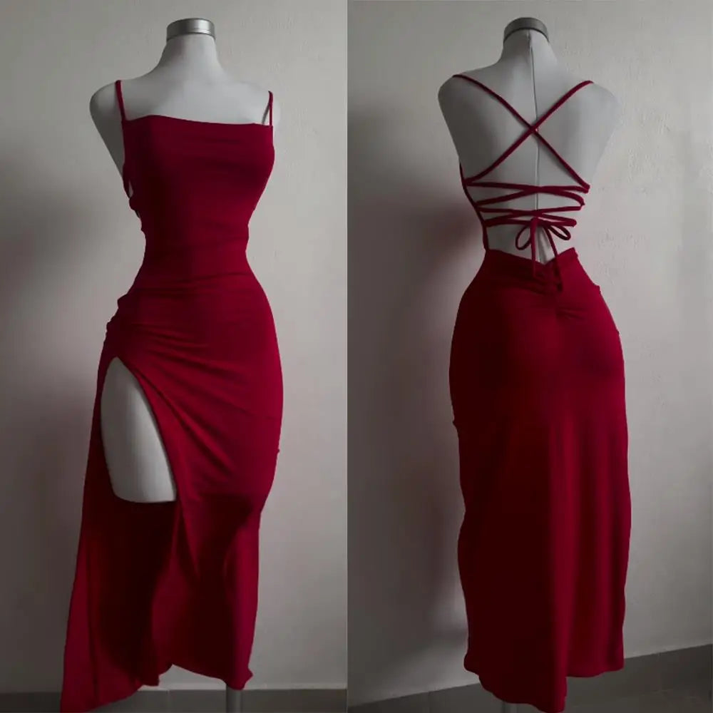 halter strap  dress