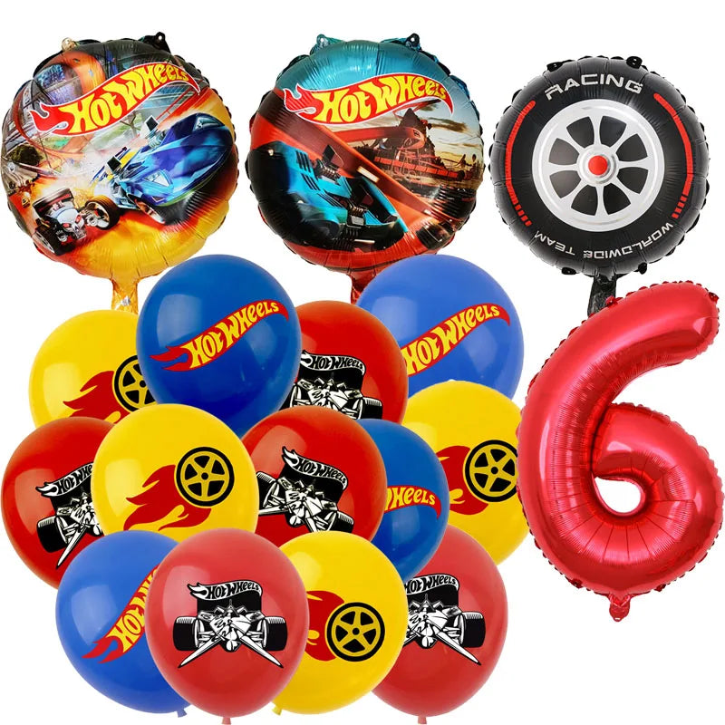 Hot Wheels Car Birthday Party Decoration