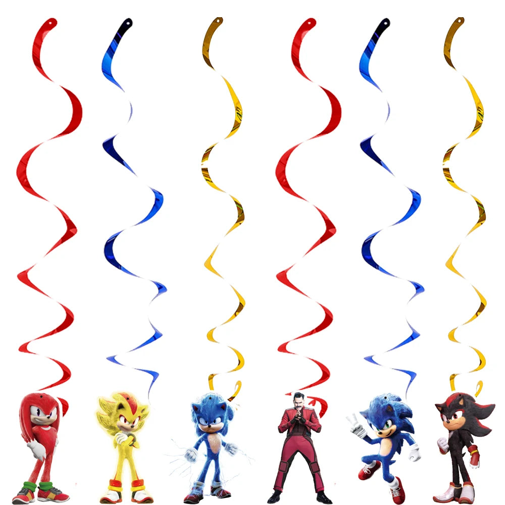 New Cartoon Sonics Birthday Party Decorations