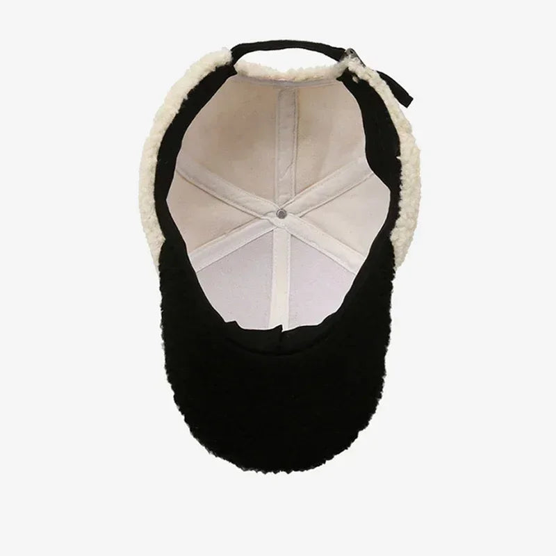 Trendy Lambswool Baseball Cap