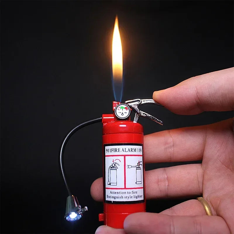 Fire Extinguisher Torch Lighter with Flash Light Refillable