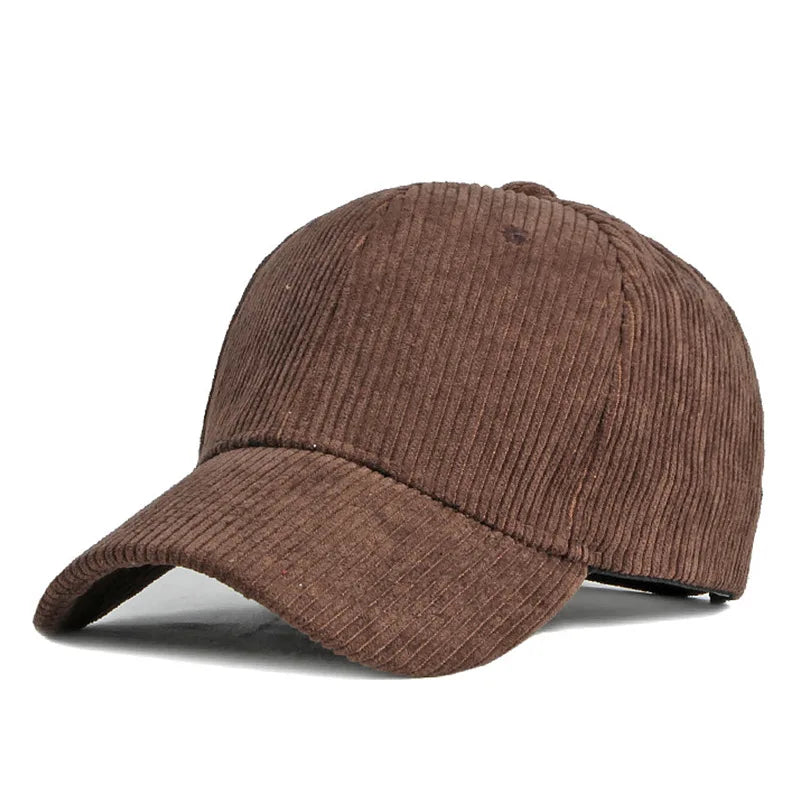 Solid Corduroy 100% Cotton  Baseball Cap