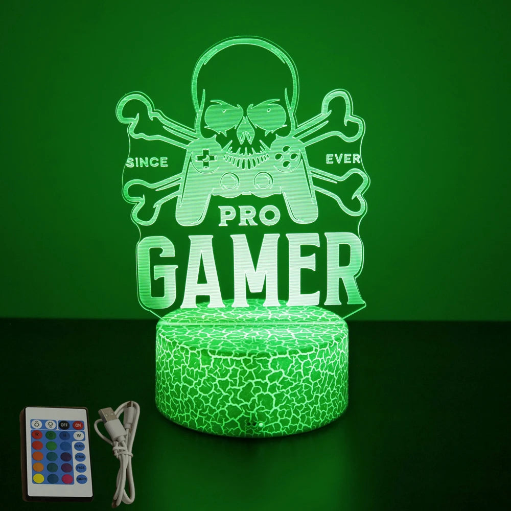 NEON GAMER 3D  LED  Light Gaming Setup