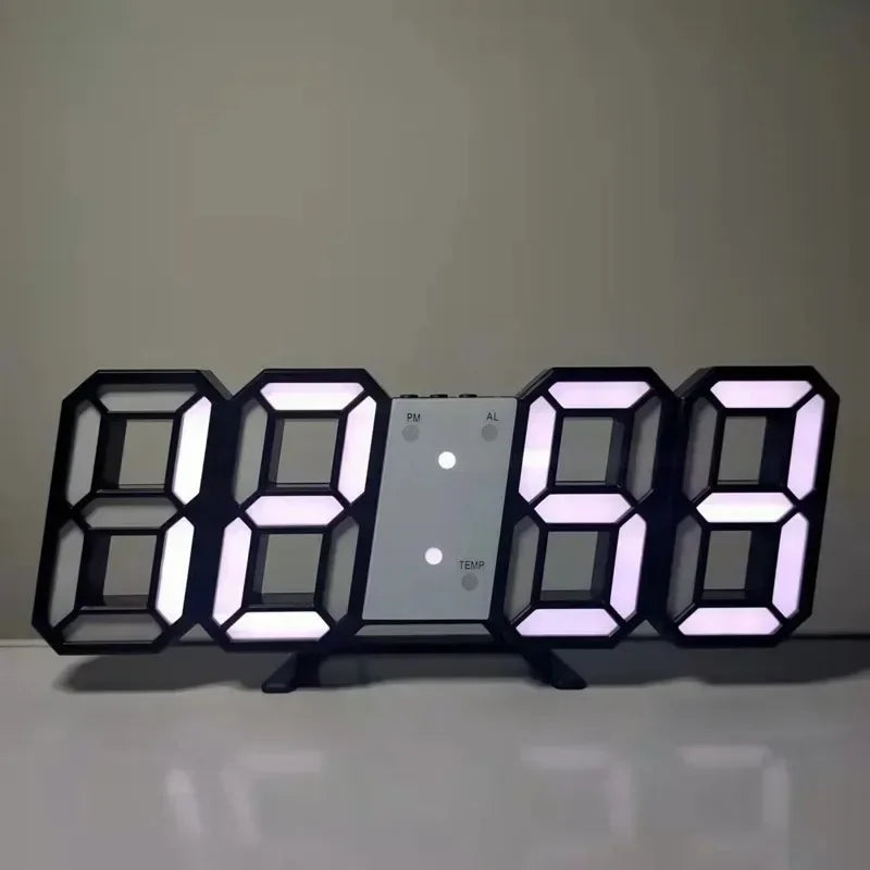 3D LED Alarm Clock Date/Temperature