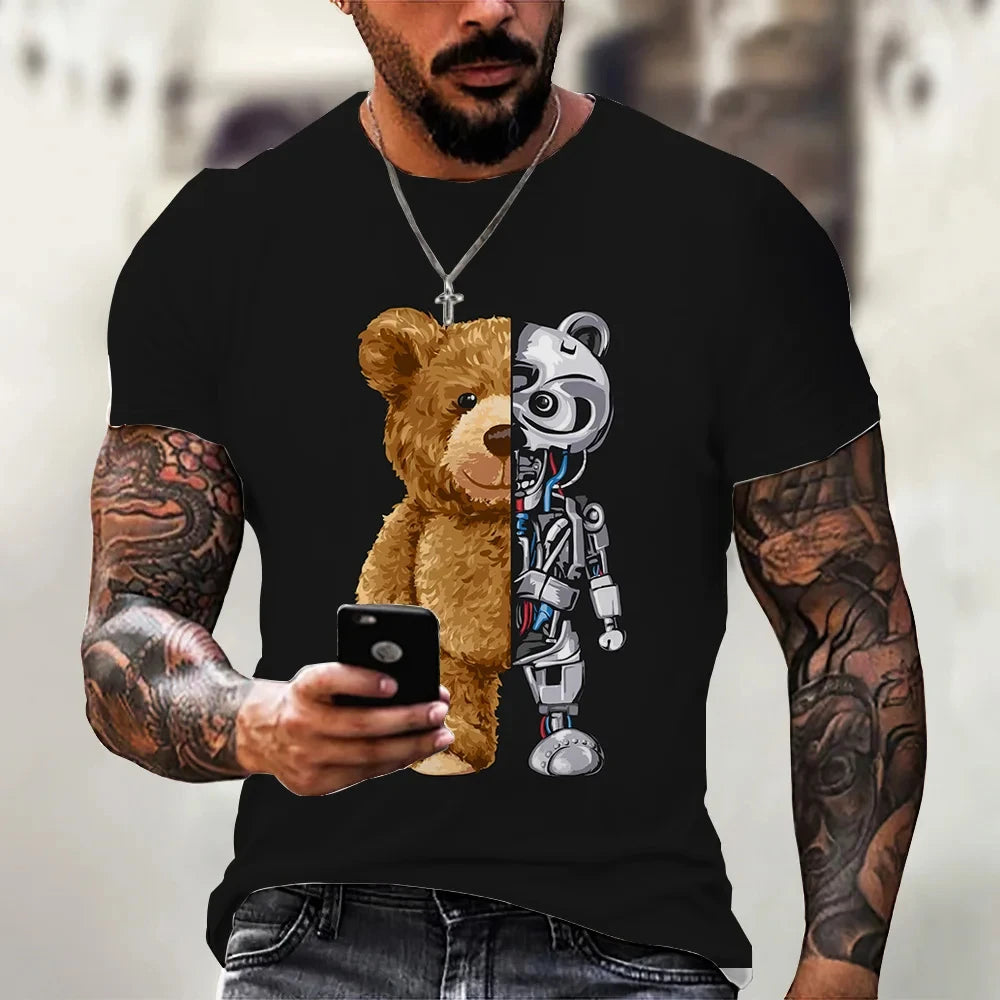 Cartoon Bear Series  Men's T-shirt