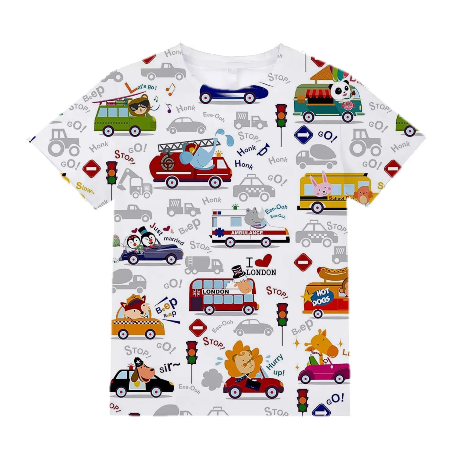 Cartoon Car  T-Shirt