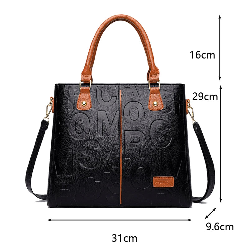 PU Leather Casual Crossbody Bag