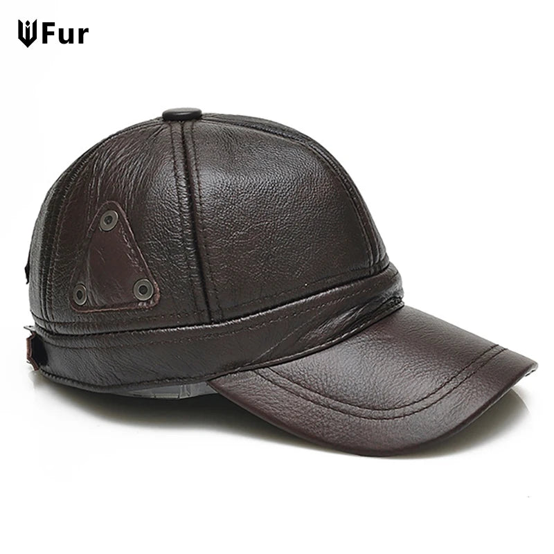 2025 New Style Leather Baseball Cap