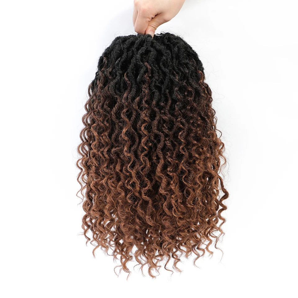 synthetic Crochet Hair 14 inch Pre Looped With Curly Ends