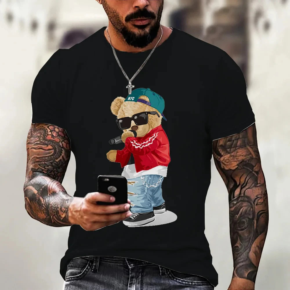 Cartoon Bear Series  Men's T-shirt