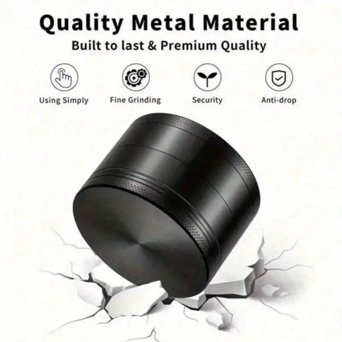 50mm Metal Herb Grinder 4-Layers