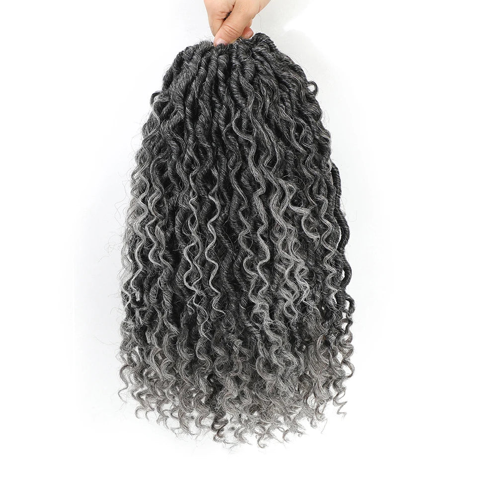 synthetic Crochet Hair 14 inch Pre Looped With Curly Ends