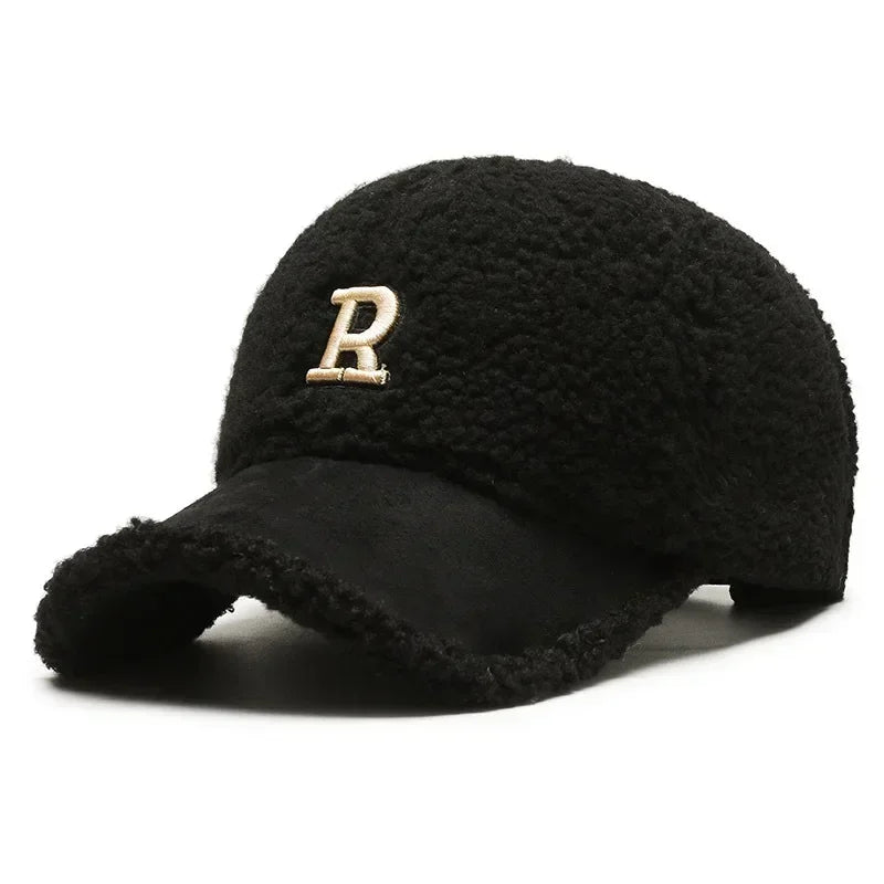 Trendy Lambswool Baseball Cap