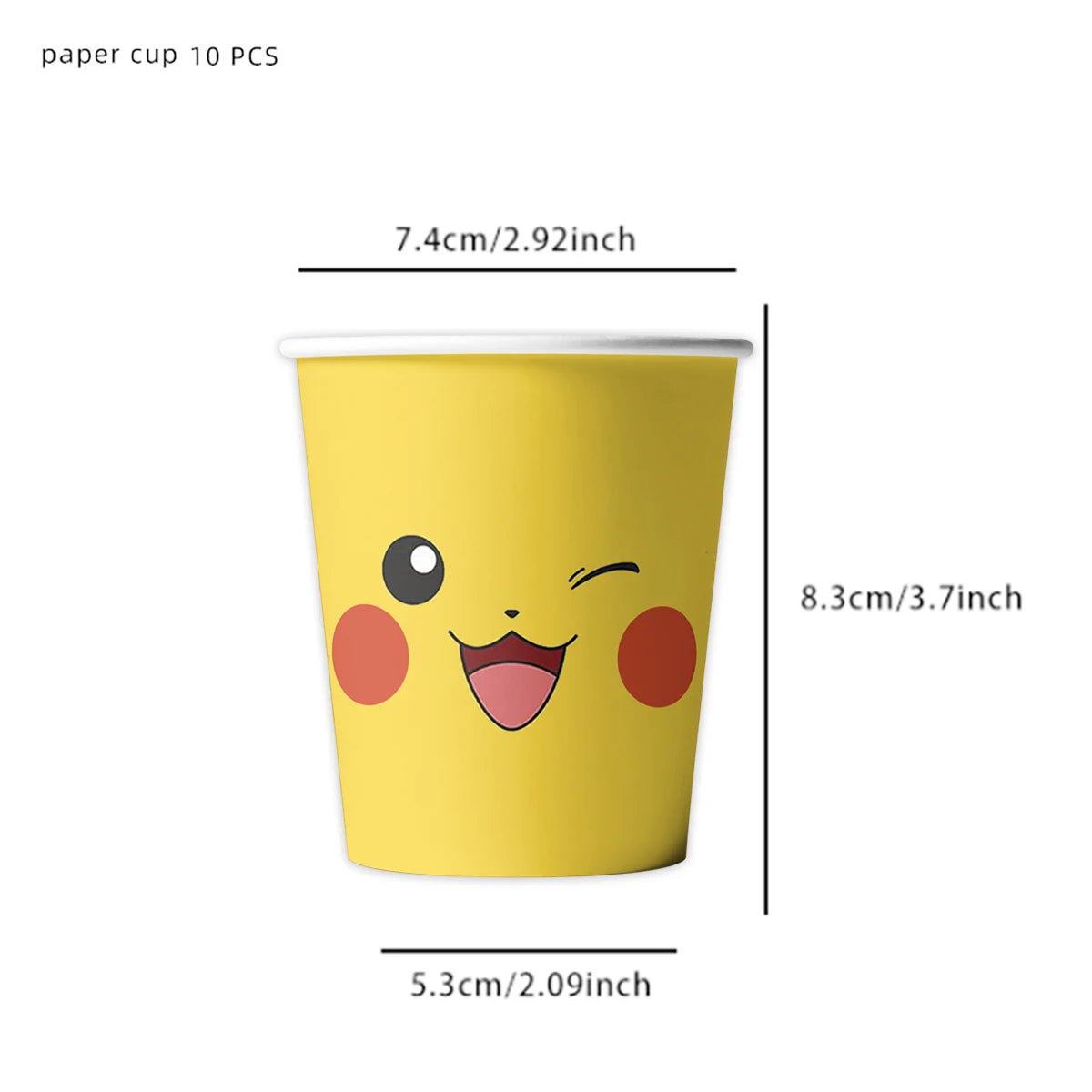 Pokemon Birthday Party Decor Disposable Tableware