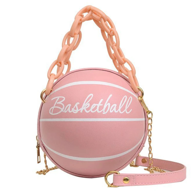 Basketball Shaped Small Handbag