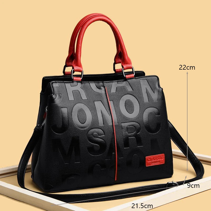 PU Leather Casual Crossbody Bag