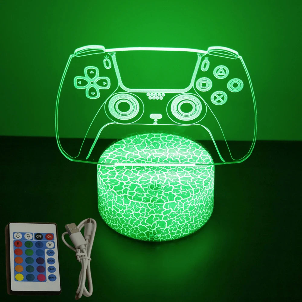 NEON GAMER 3D  LED  Light Gaming Setup