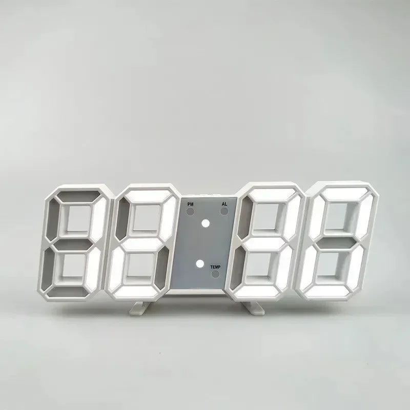 3D LED Alarm Clock Date/Temperature