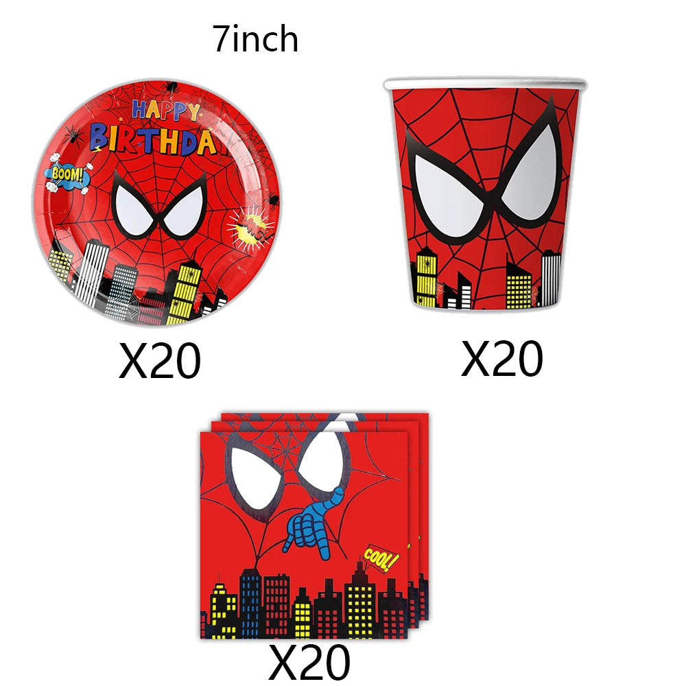 New Spiderman Theme Birthday Party Decorations