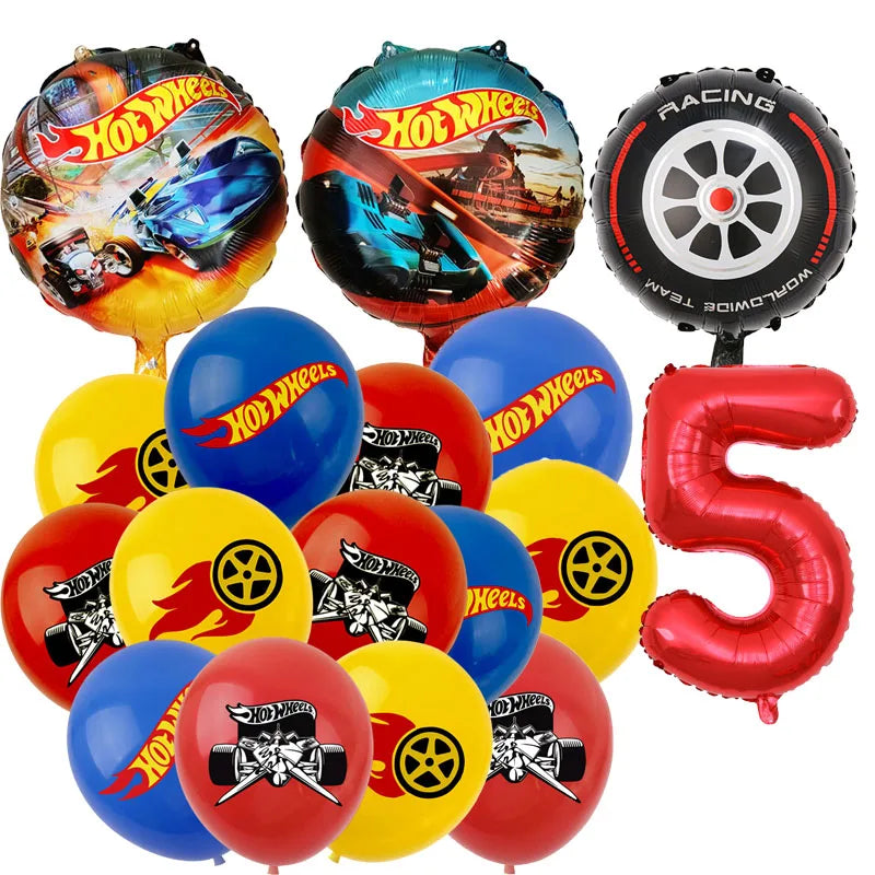 Hot Wheels Car Birthday Party Decoration