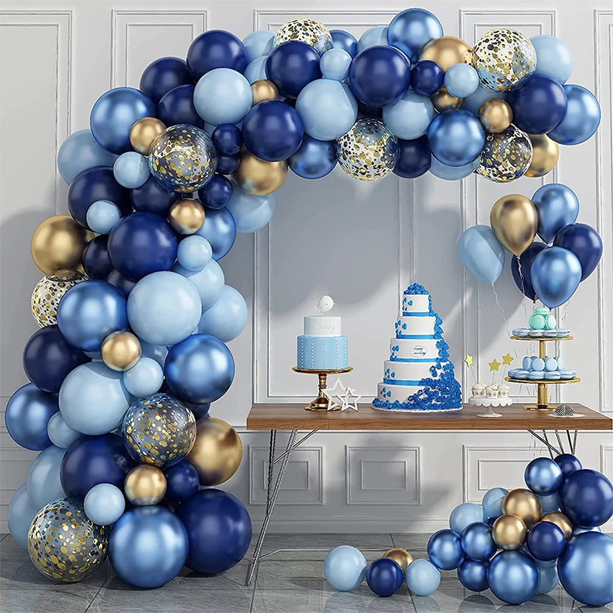 Macaron Blue Balloon Garland Arch Kit