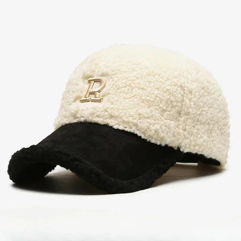 Trendy Lambswool Baseball Cap