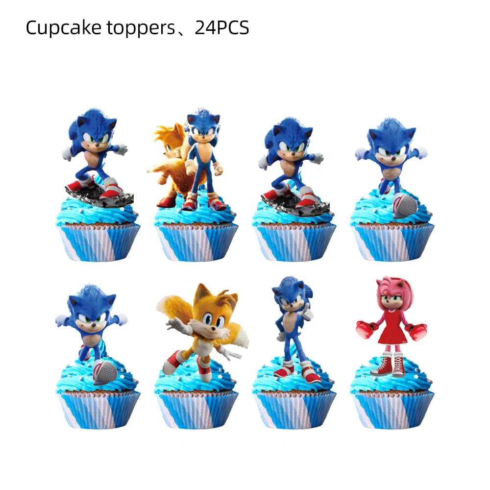 New Cartoon Sonics Birthday Party Decorations