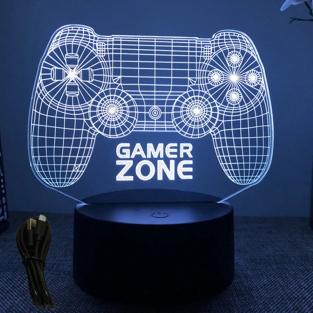 NEON GAMER 3D  LED  Light Gaming Setup